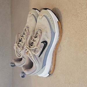 Nike Air Max AP Gray, Purple & Orange Lace-Up Running Sneaker Shoes 8